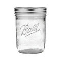 Glass Mason Jar with Lids and Bands, Wide Mouth, 16 OZ G5055