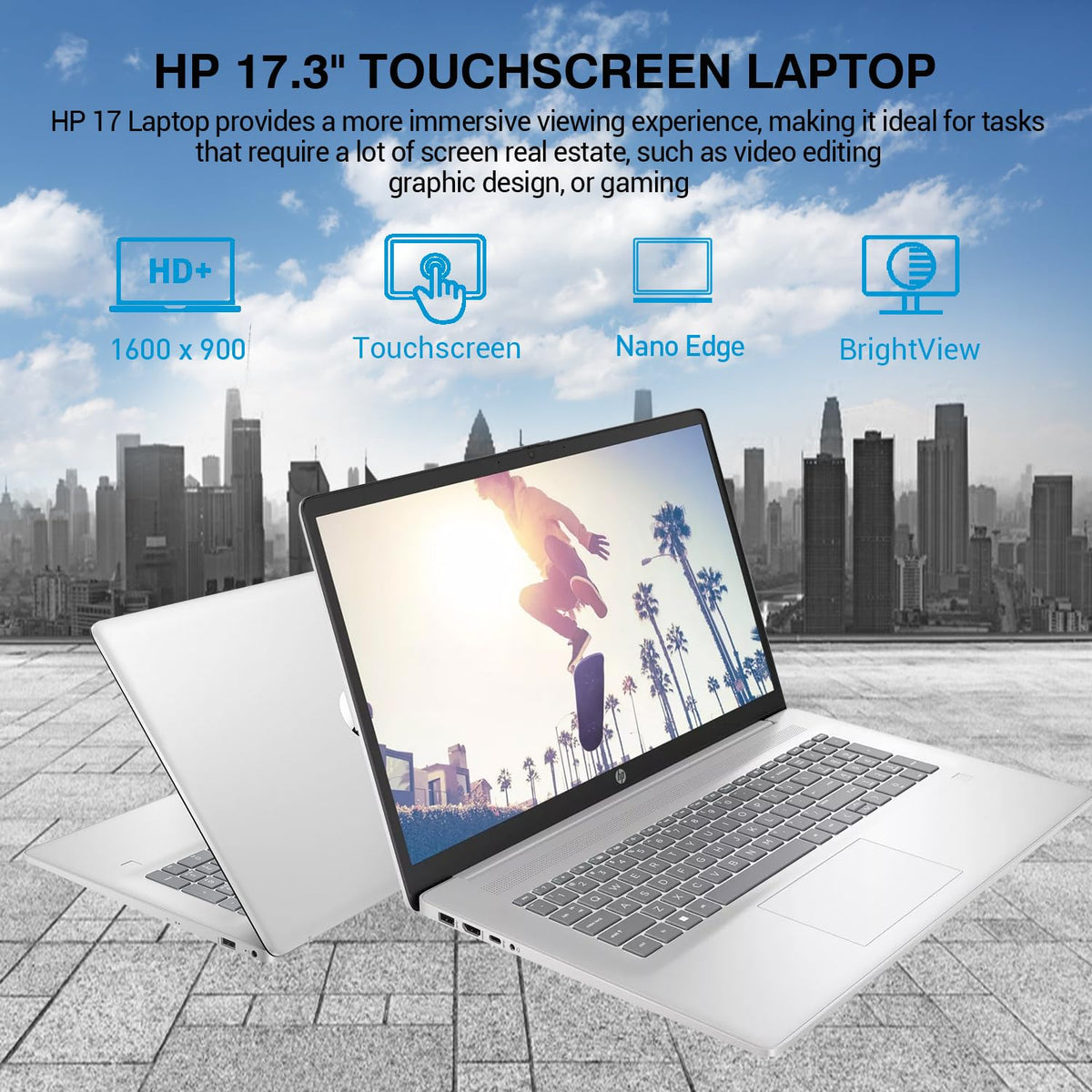 17.3 Inch Touchscreen Laptop Intel i7 Windows 11 Pro 64GB RAM 2TB SSD J8187