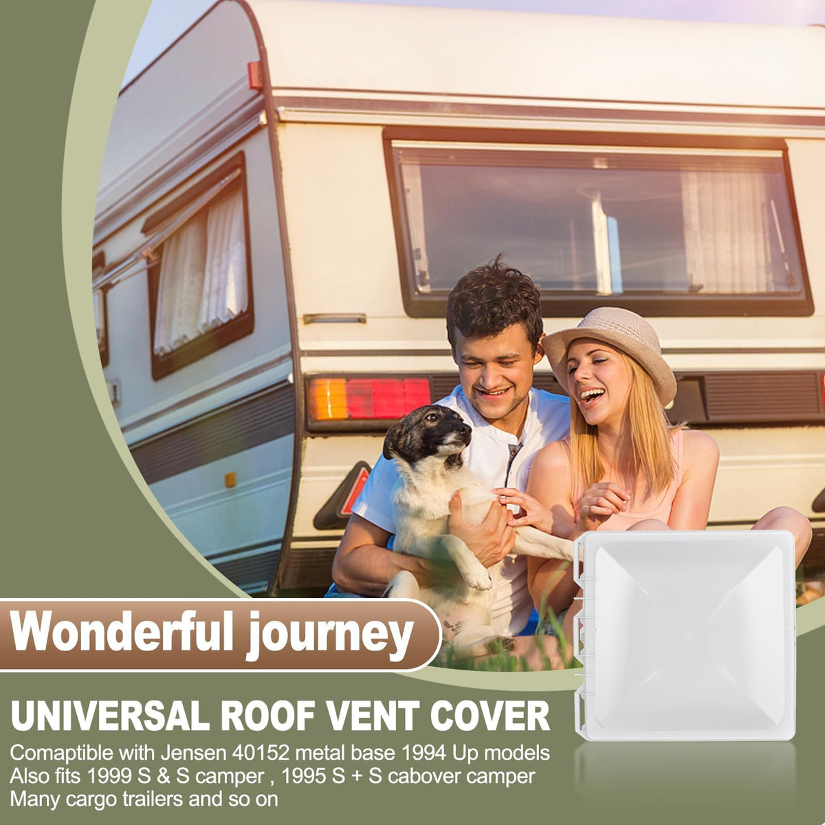13" x 13" RV Vent Cover/Lid Metal Base B862492