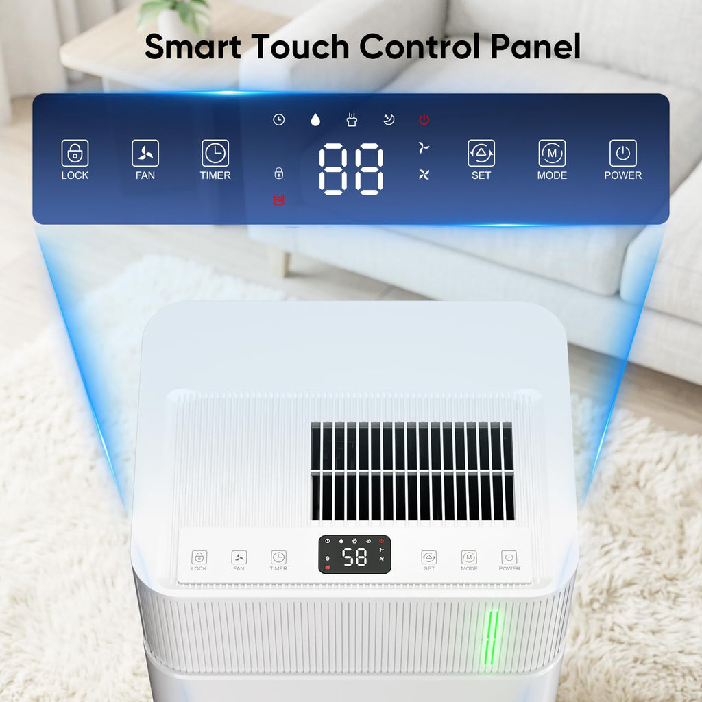 52-Pint 4,500 Sq Ft Dehumidifier with Drain Hose G44878