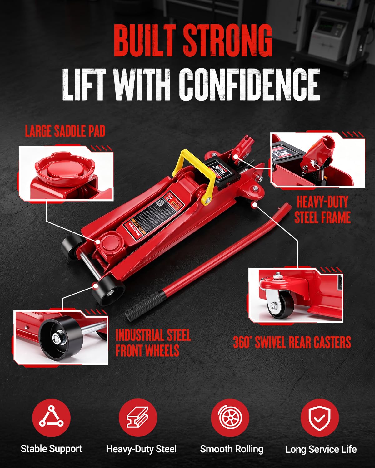2.5 Ton Hydraulic Trolley Floor Jack T298