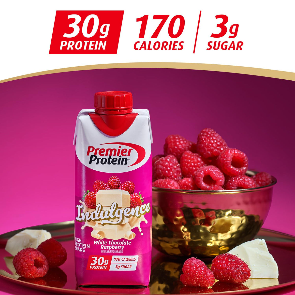 White Chocolate Raspberry Protein Shake 12 Pack T526