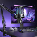 Wireless RGB Condenser Microphone with Boom Arm O4585