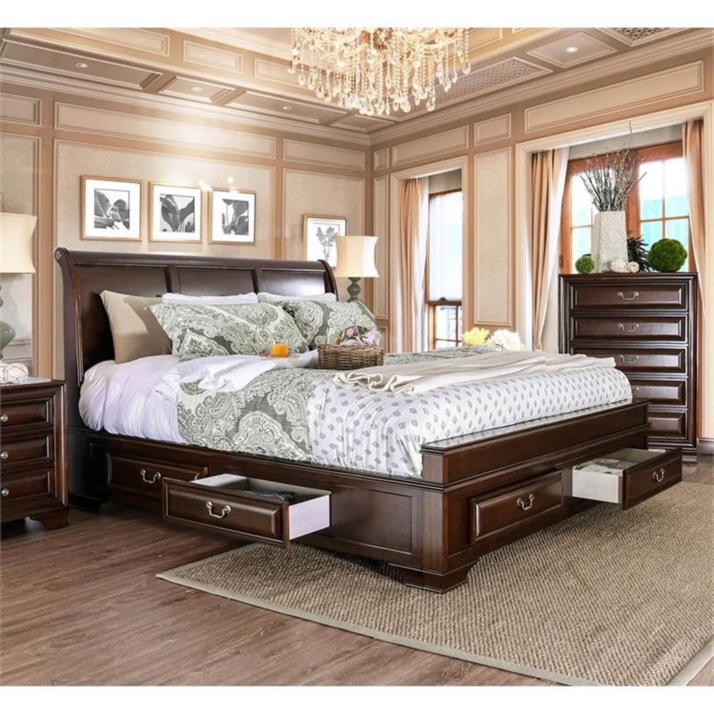 King Storage Platform Bed C168