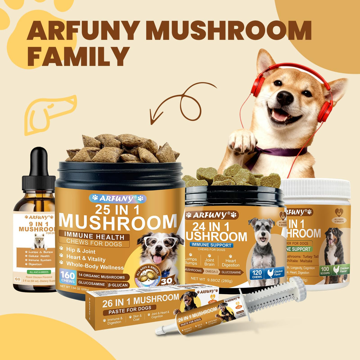 9 in 1 Mushroom for Dogs R85244
