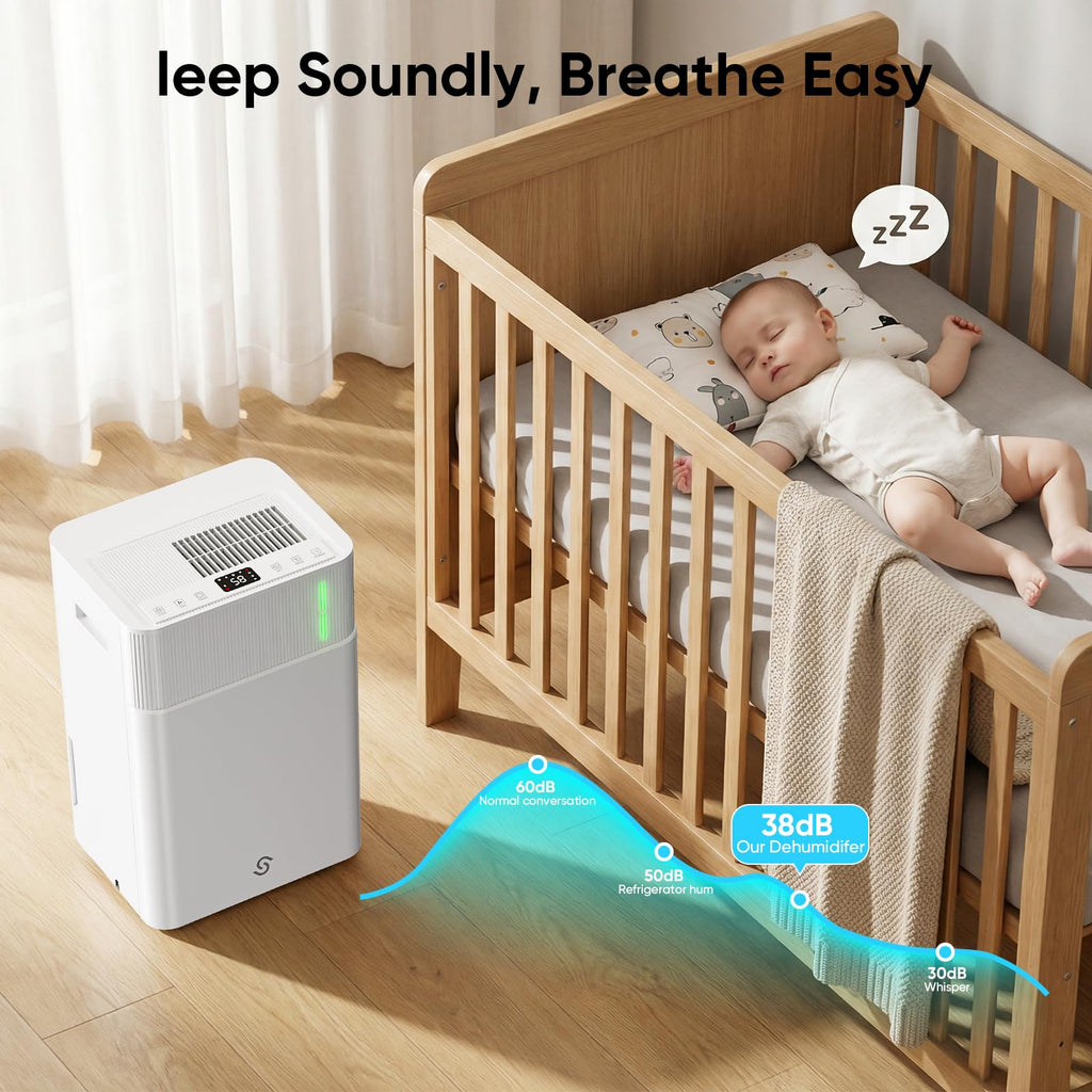 52-Pint 4,500 Sq Ft Dehumidifier with Drain Hose G44878