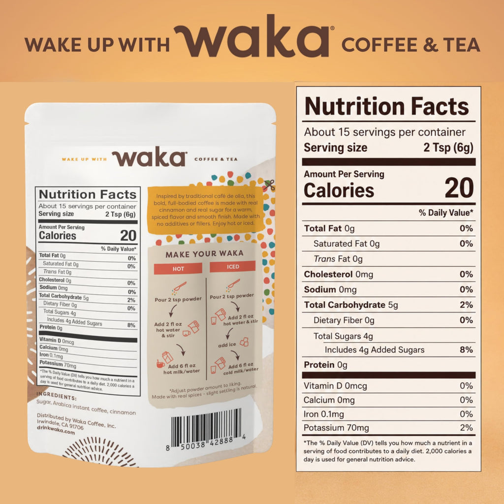 Instant Coffee, Slightly Sweetened, Cinnamon X7710