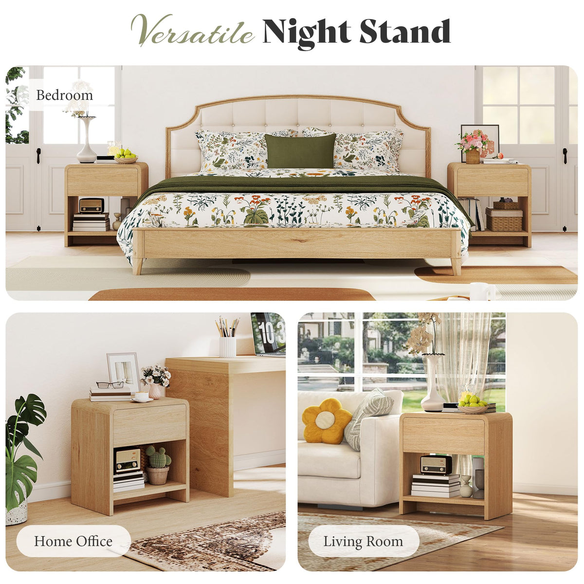 3-Piece Coffee Table Set with 2 End Tables U1554