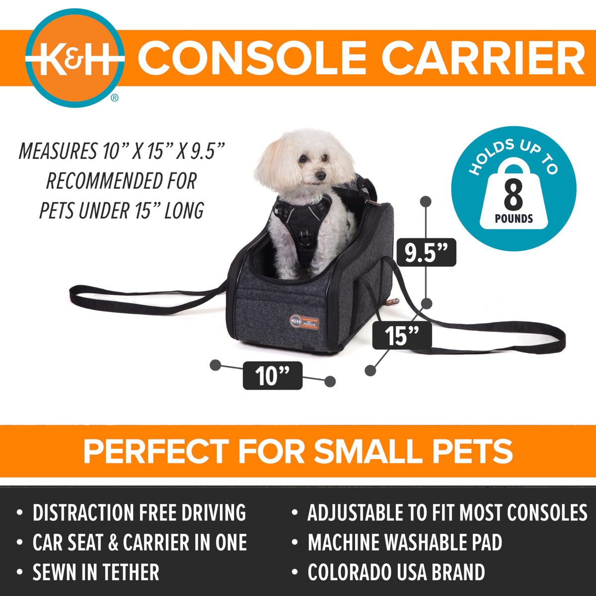 Dog Car Seat for Pets Under 8 lbs L819174