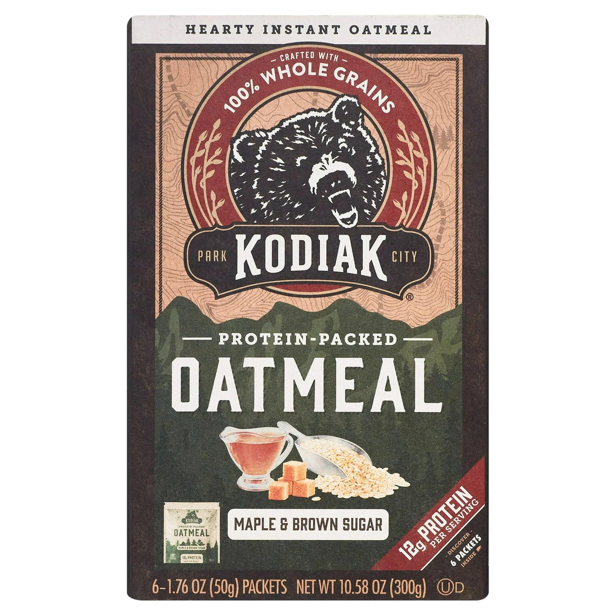 Maple Brown Sugar Instant Oatmeal, 1.76 oz, 6 Packets (Pack of 4) T47498