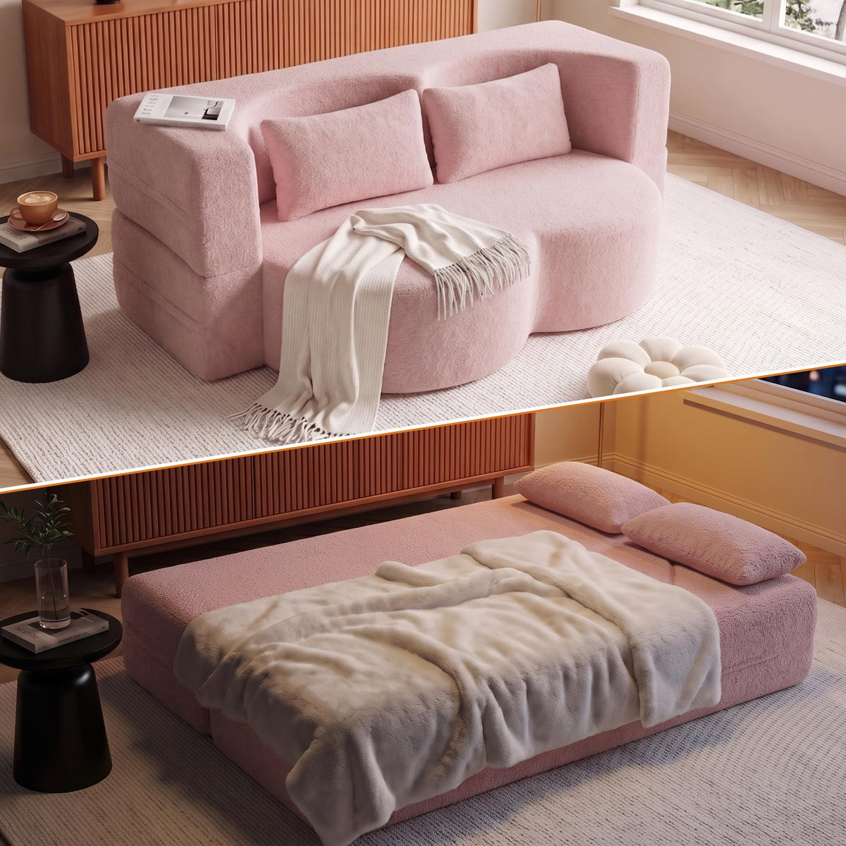 78" Convertible Folding Sofa Bed Full Size U9517