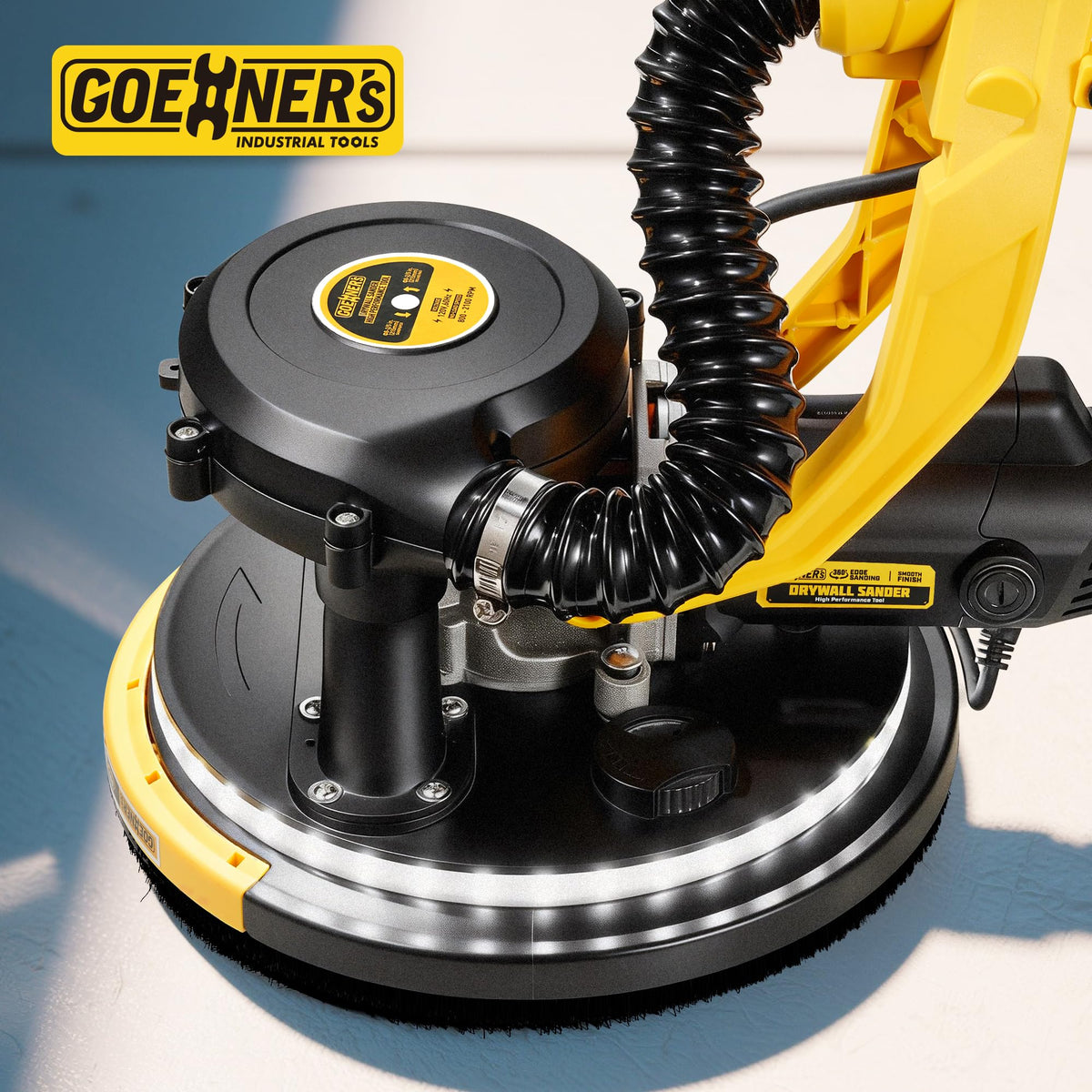 950W Electric Drywall Sander with Vacuum Dust Collector W51412
