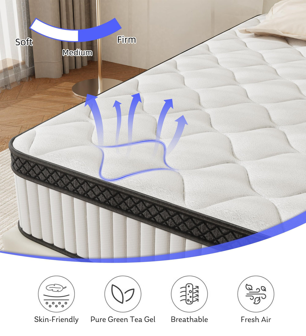 12 Inch Full Size Hybrid Mattress in a Box P599