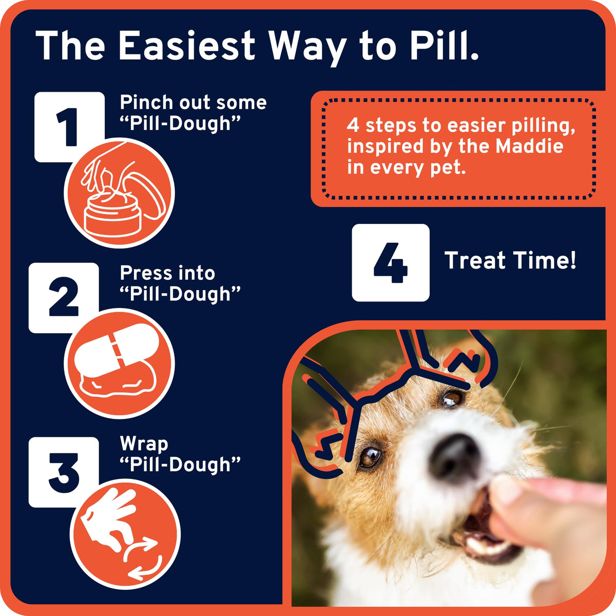 Pill-Dough Treat Paste Wrap for Dogs & Cats W85289