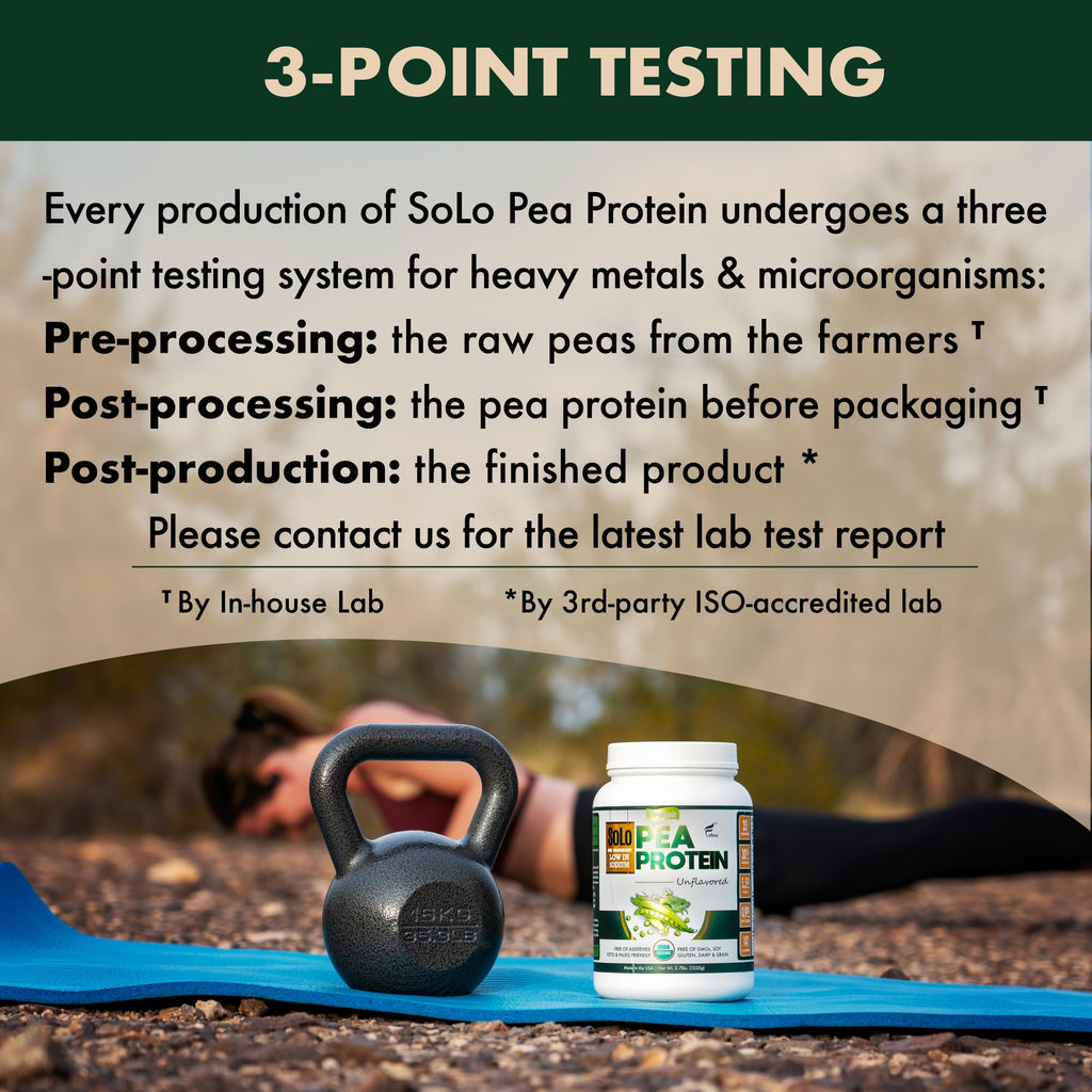 Organic Pea Protein Isolate Unflavored Vegan Protein Powder 2.7 lbs Z730849