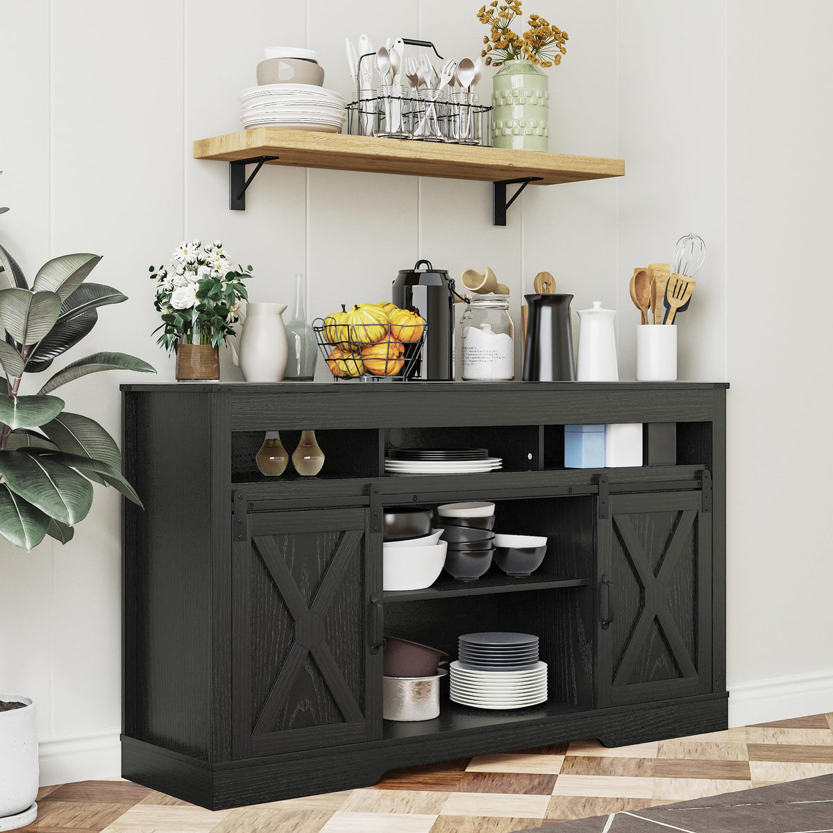 Farmhouse TV Stand Q19364
