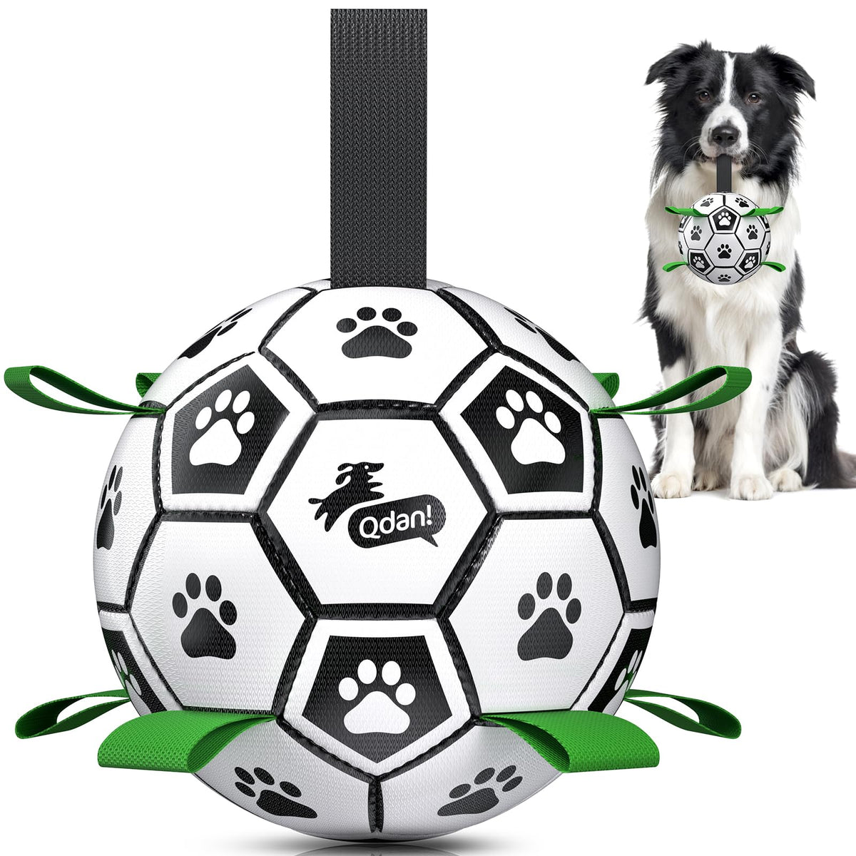 6 Inch Dog Soccer Ball with Straps V32017