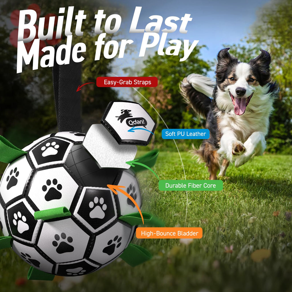 6 Inch Dog Soccer Ball with Straps V32017