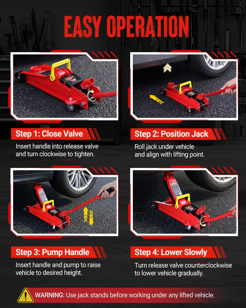 2.5 Ton Hydraulic Trolley Floor Jack T298