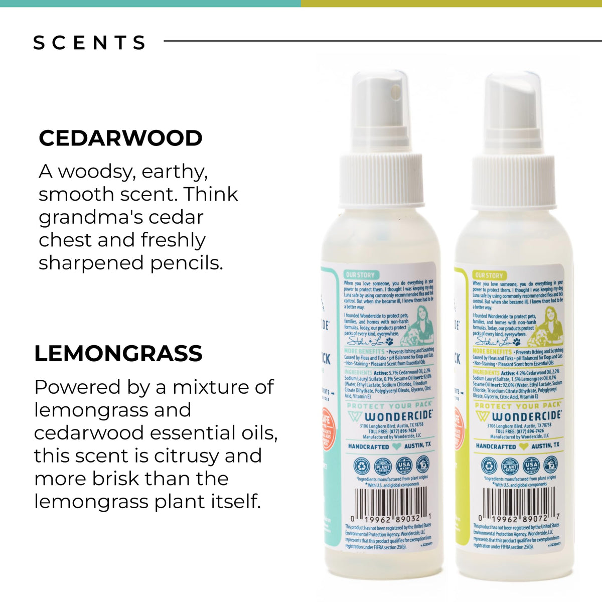 Flea, Tick and Mosquito Spray 4 oz Lemongrass & Cedarwood Y928302