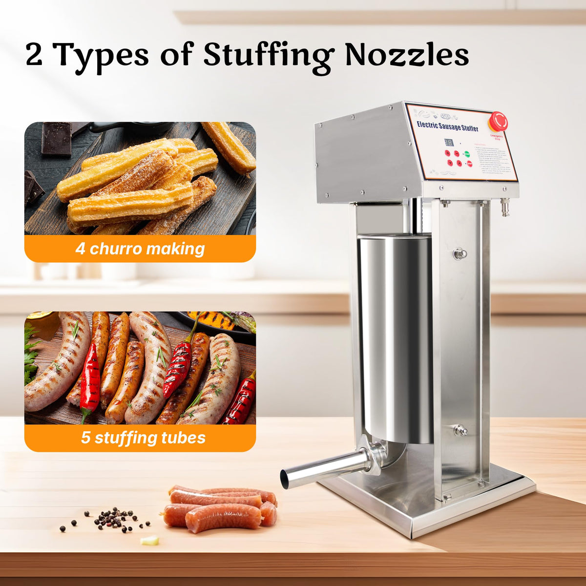 Stainless Steel Electric 15 Liter Sausage Stuffer C1685