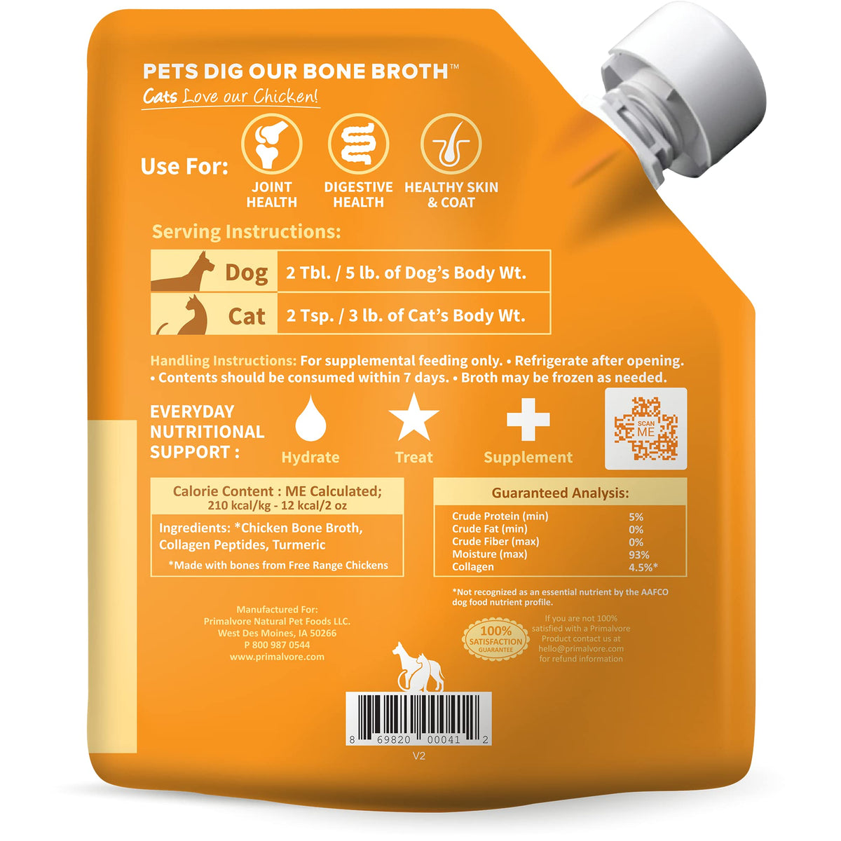 Chicken Bone Broth for Dogs & Cats T27617
