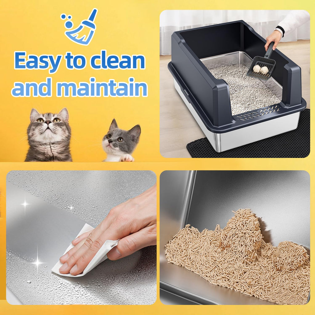 XXXL Stainless Steel Litter Box R4199