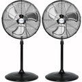 20" High Velocity 3-Speed Oscillating Pedestal Fan, 2 Pack O86387
