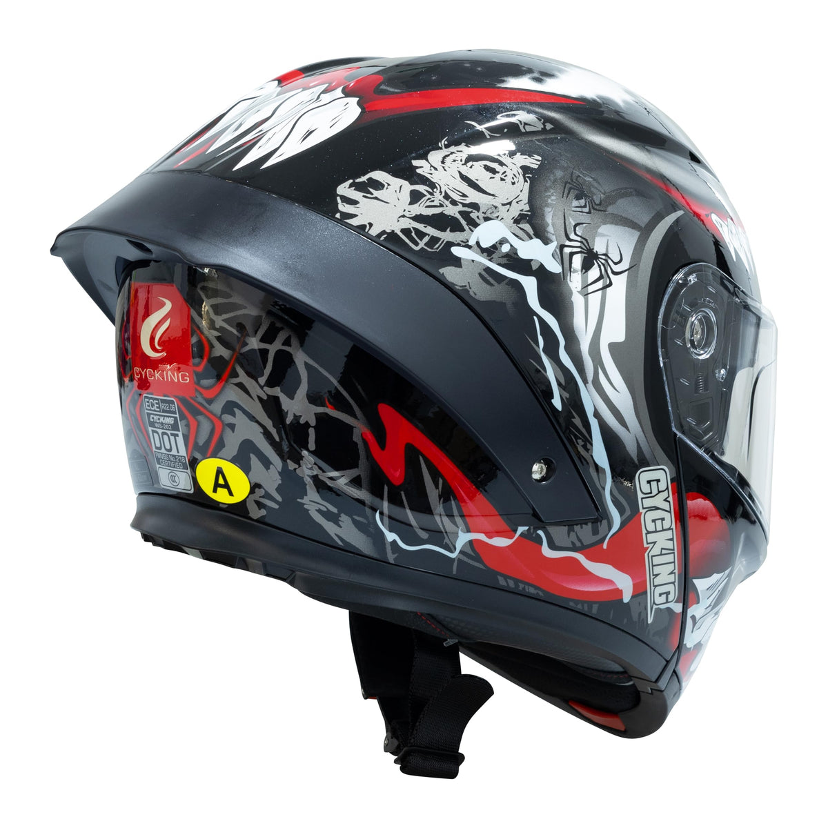 Modular Flip Up Full Face Motorcycle Helmet with Dual Visor T764