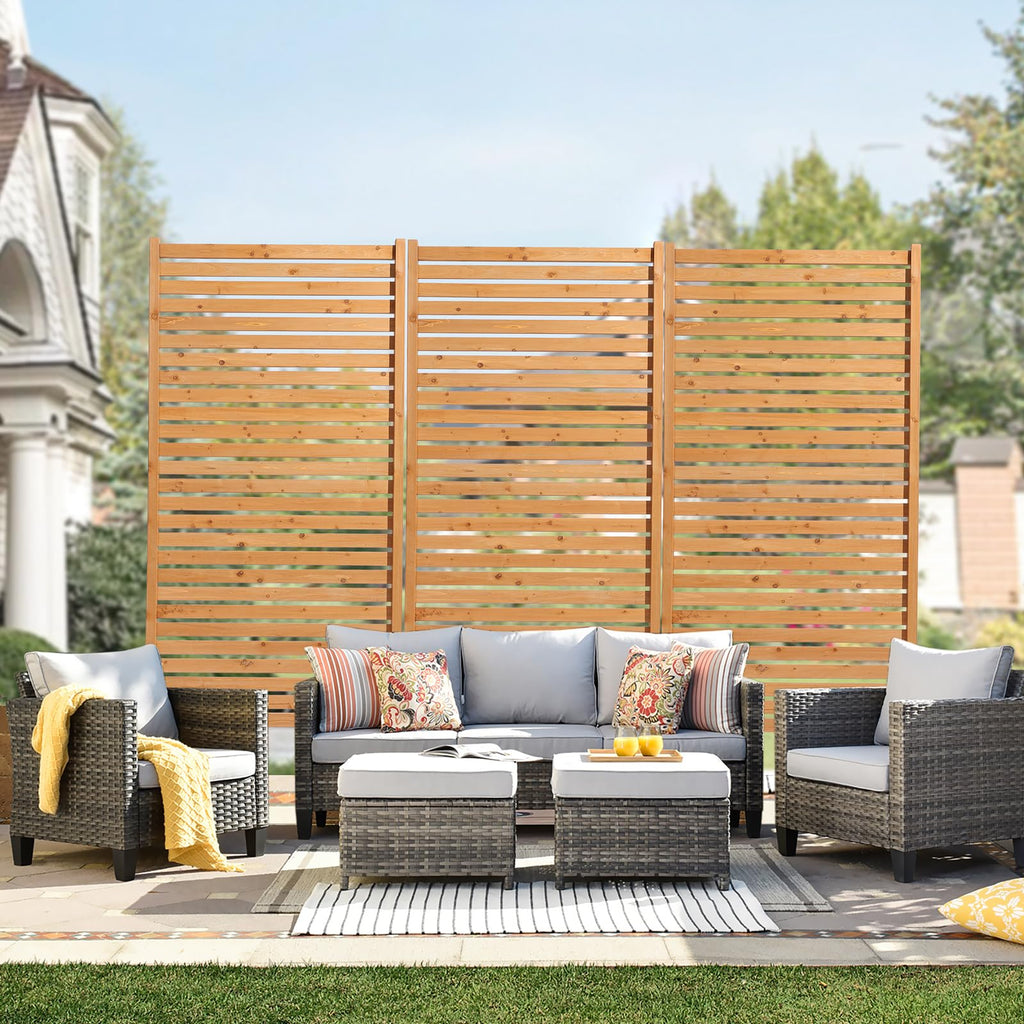 Wooden Privacy Screen 36" W x 73" H I33387