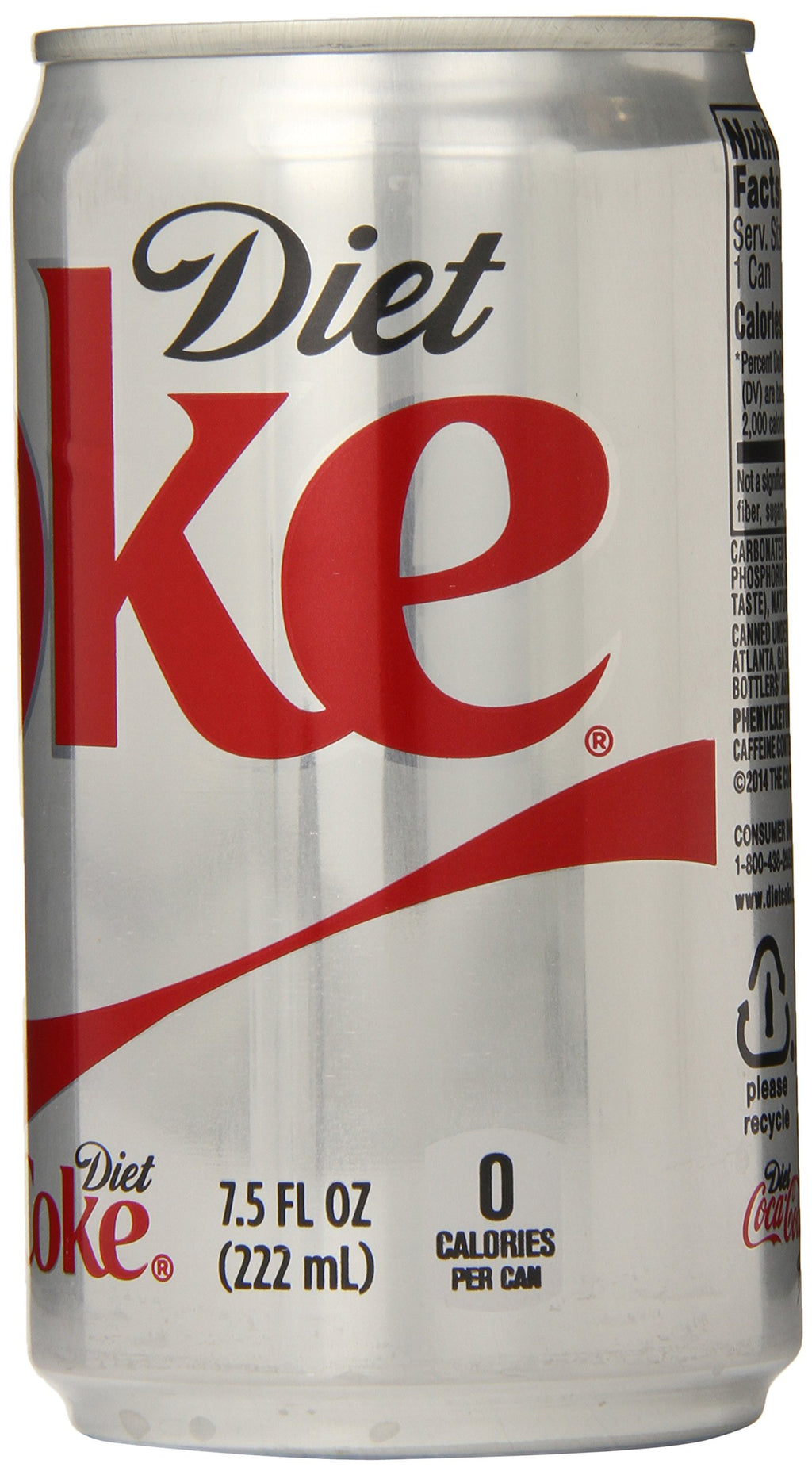 Diet Coke Mini-Cans, 7.5 fl oz (Pack of 24) L242