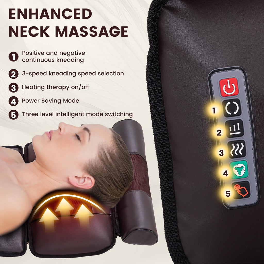 Full Body Massage Mat with 10 Vibration Heads, 9 Speeds & 3 Heat Levels V472