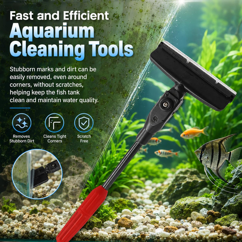 7 in 1 Aquarium Cleaning Kit with Adjustable Long Handle S96149