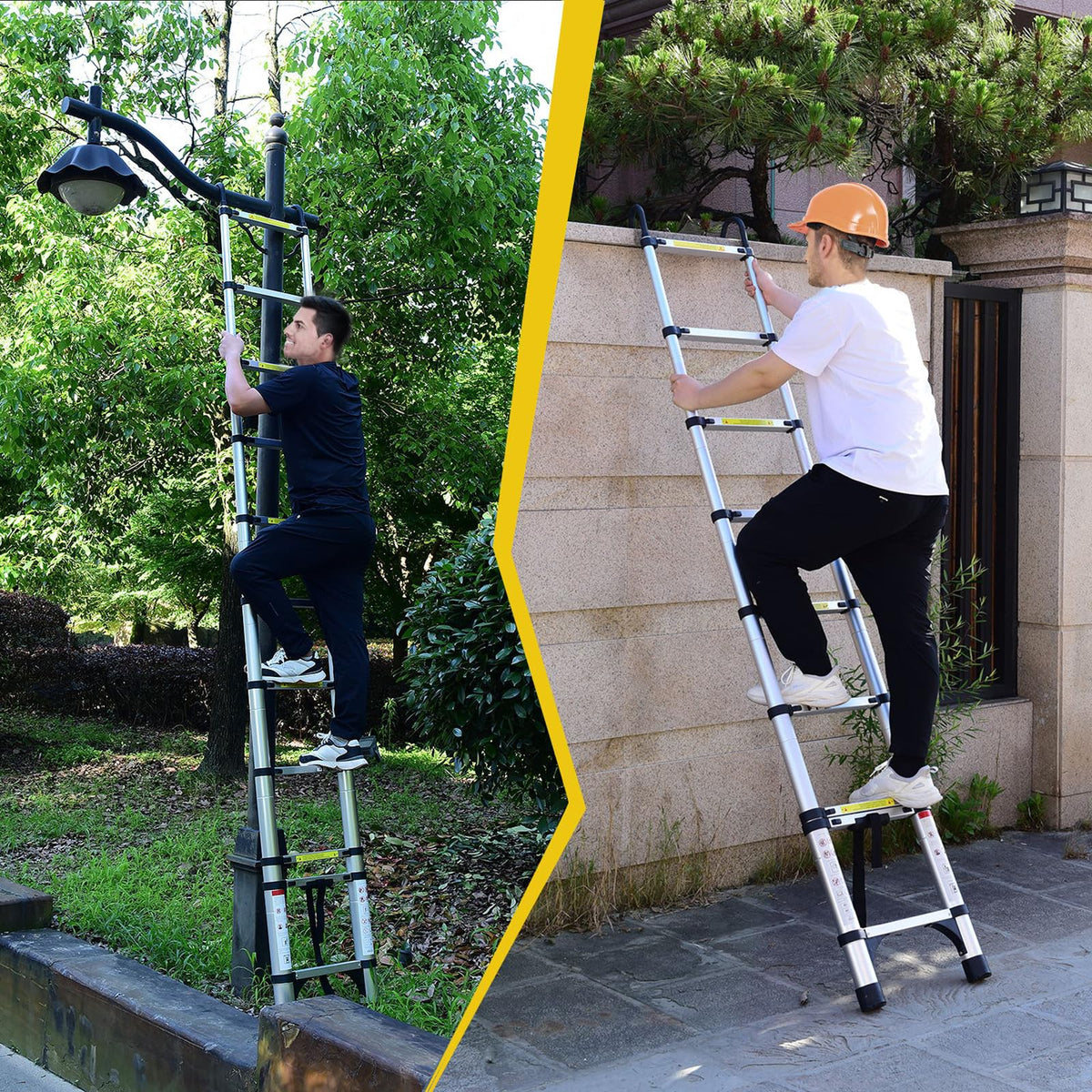8.5 FT Aluminum Telescoping Ladder 330lbs C732784
