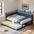 Black Full Daybed with Trundle D3601