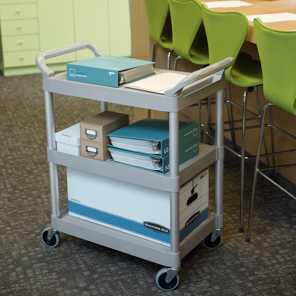 3-Shelf Rolling Utility Cart 200 lbs. Capacity P719783